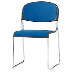  TOKIO ミーティングチェア スタッキング 布 クリアブルー FNM-10-CBL 腰痛対策椅子 オフィスチェア ワークチェア 椅子 チェア