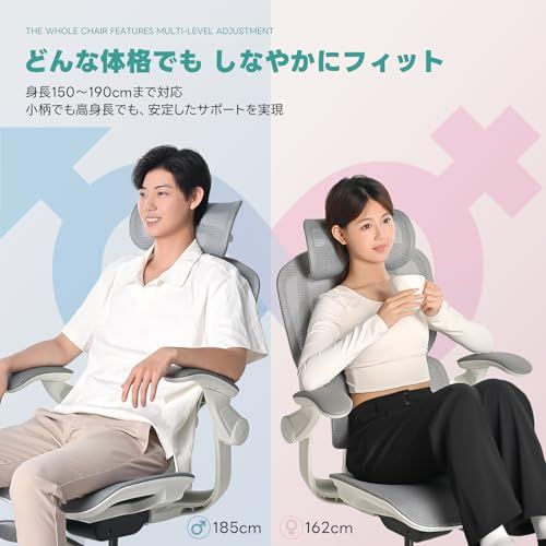 2Dアームレスト 135°リクライニング