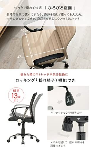 ロッキング機能 キャスター