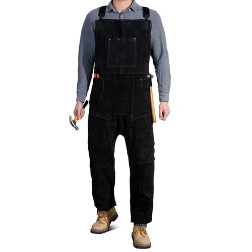 新品 [LeaSeek] レザー溶接エプロン スプリットレッグメンズと