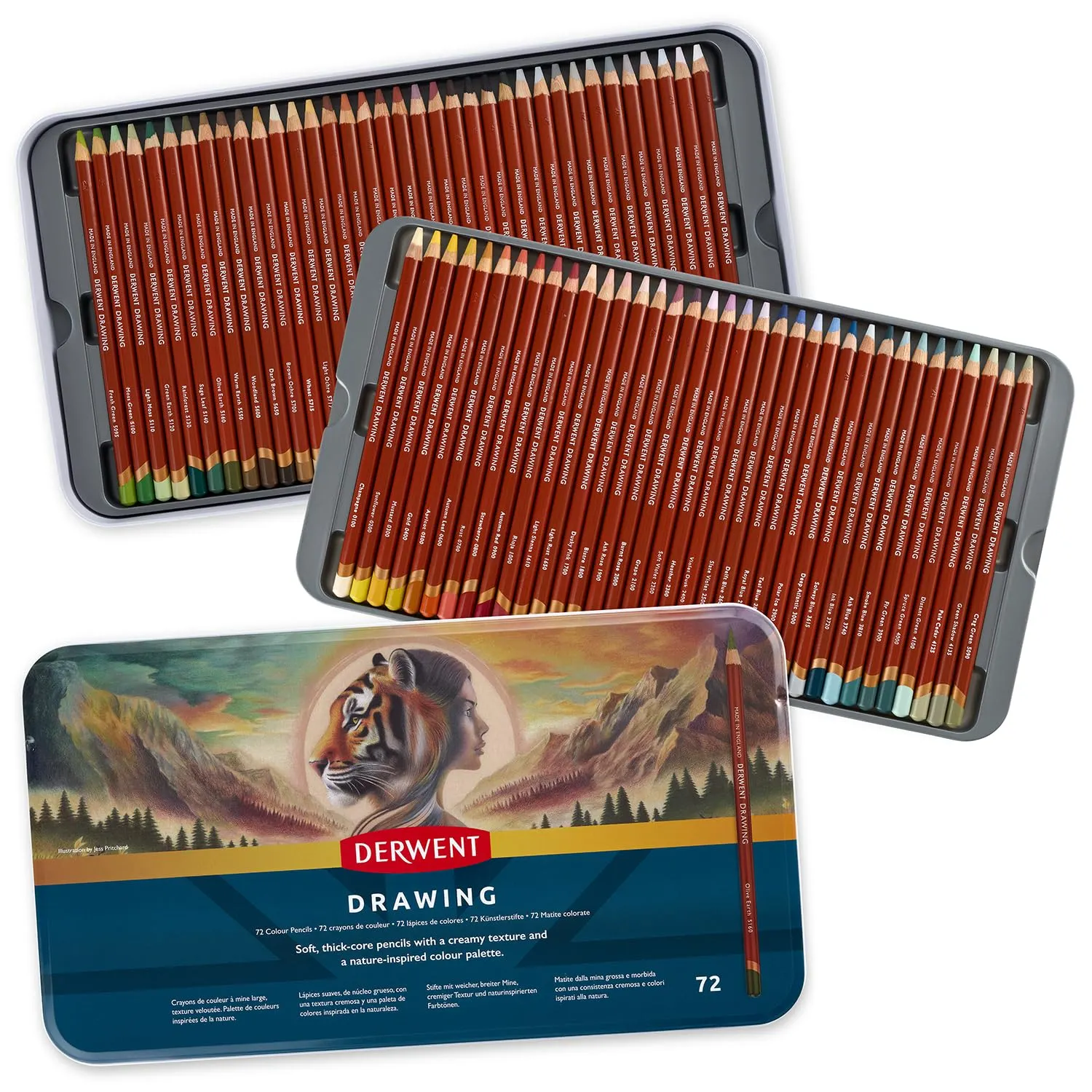 Derwent ダーウェント 色鉛筆 ドローイングペンシル 72色セット 