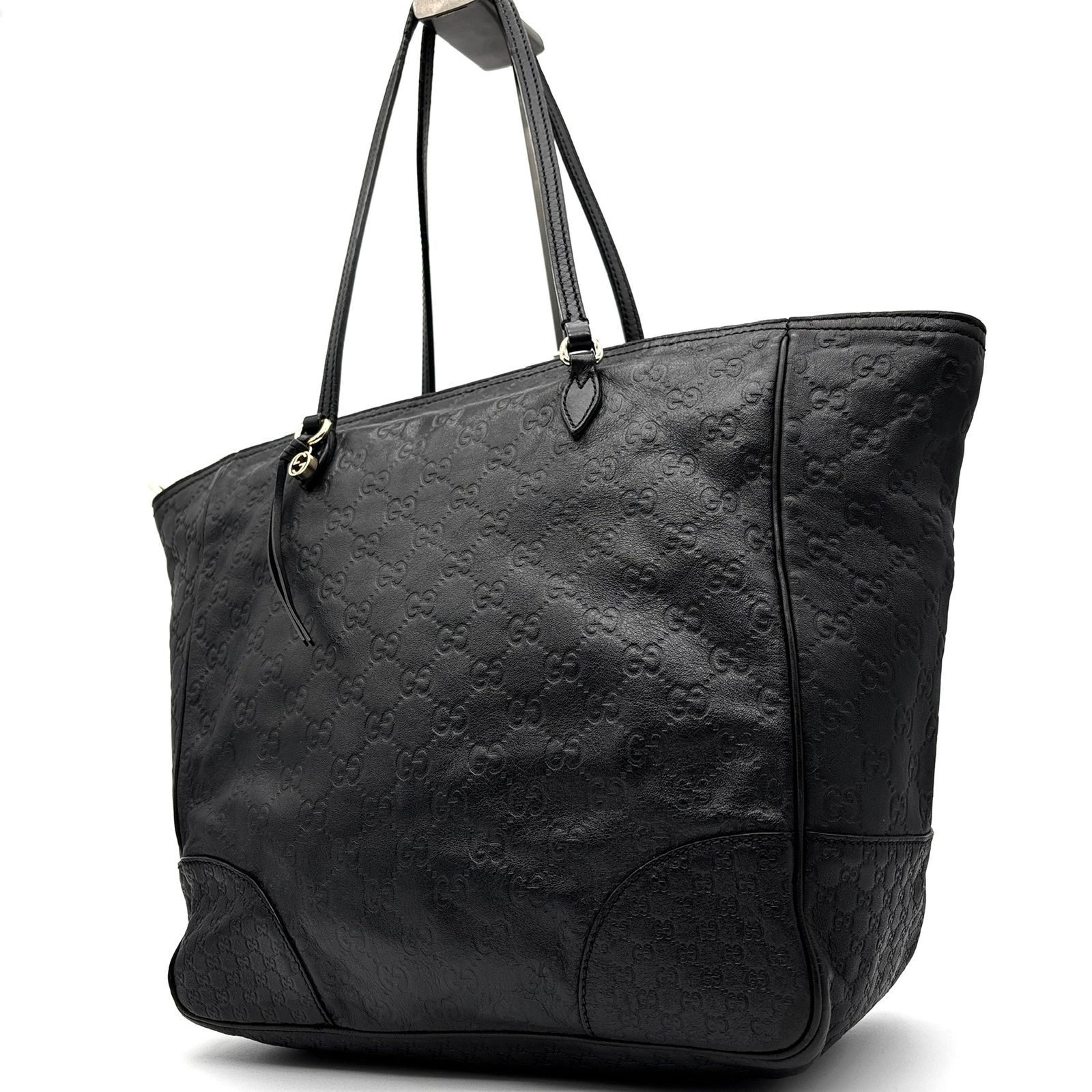 美品 GUCCI マイクロシマ レザー トートバッグ A4収納可能 GUCCI 