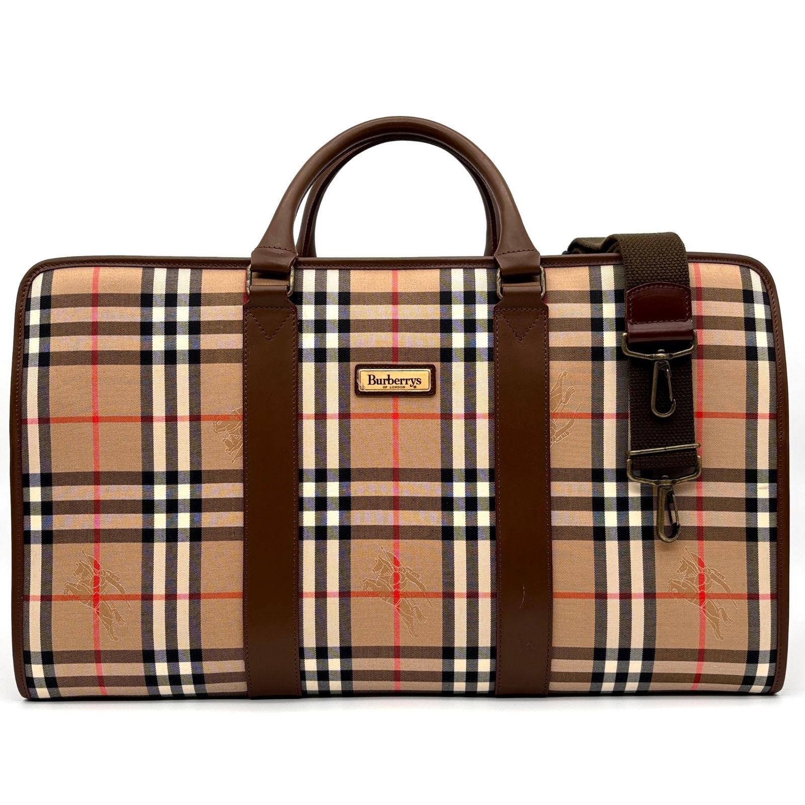 BURBERRY GOLF ボストンバッグ ノバチェック ハンドバック バーバリー