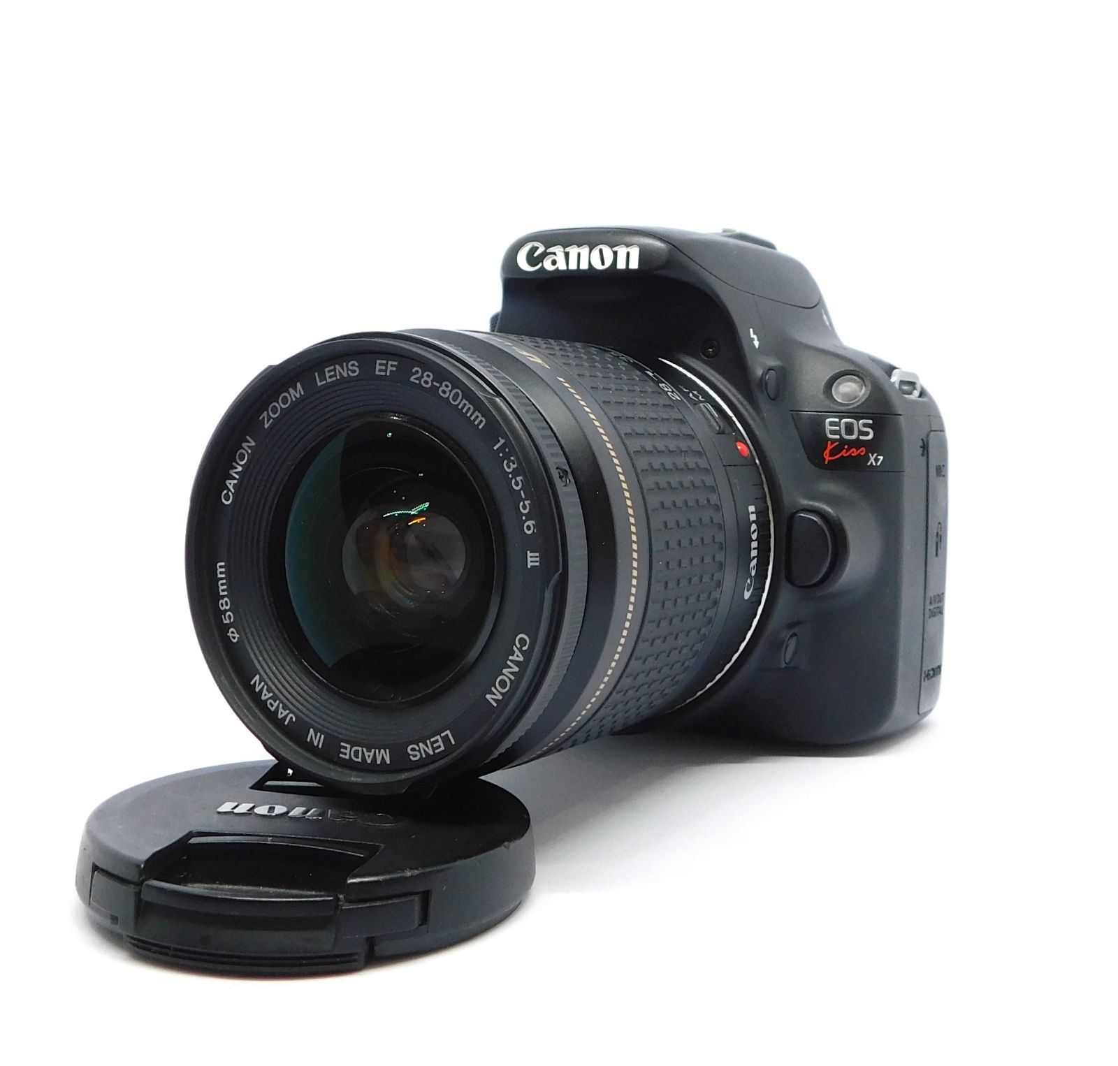Canon EOS Kiss X7 ダブルレンズキット 小型軽量一眼レフ EF28-80mm 