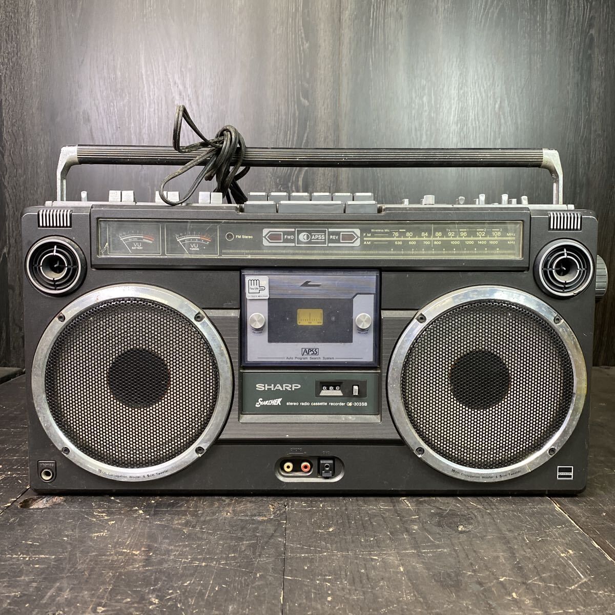 SHARP シャープ GF-303SB ラジカセデッキ 昭和レトロ SHARP TOSHIBA