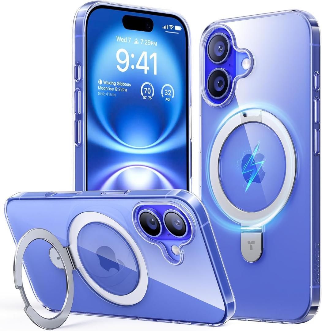 iPhone 16用ケース 6.1インチカバー 米軍規格 クリア 232K735