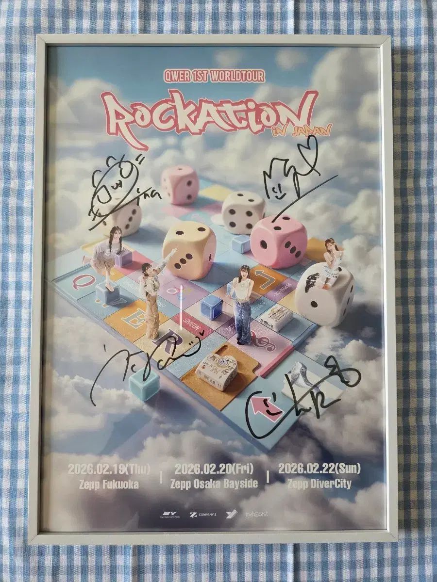 QWER ROCKATION サインポスター フォトカード スローガン セット QWER