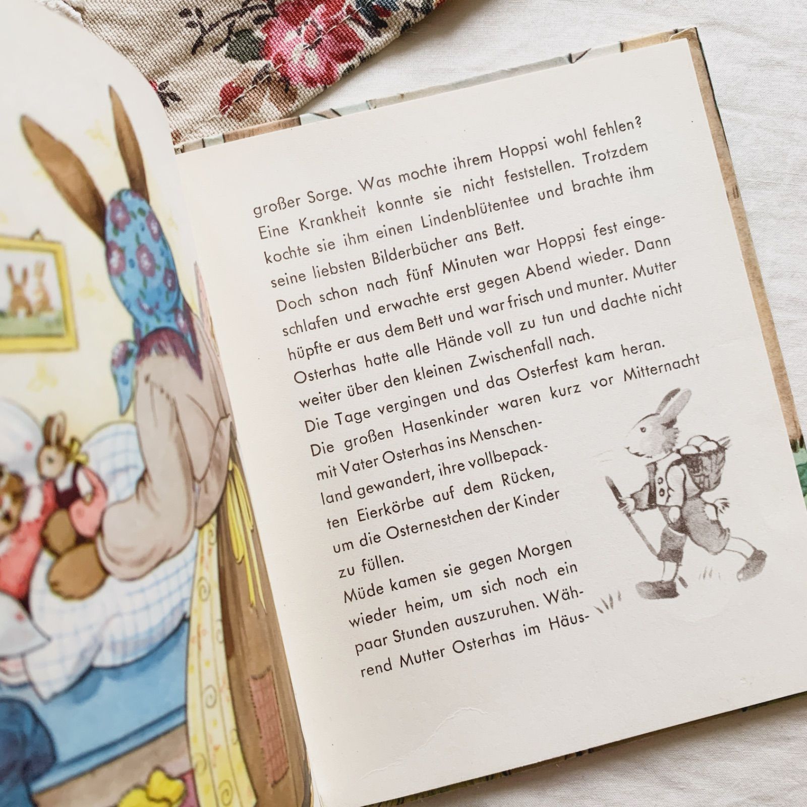 1961年 イースターのお話が描かれた小さなビンテージ絵本 洋書 ドイツ