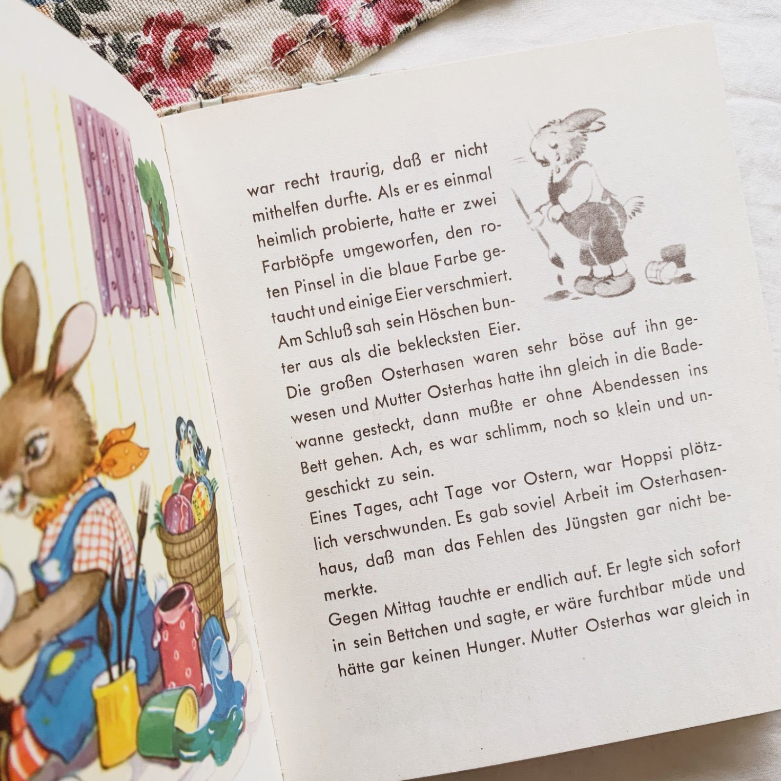 1961年 イースターのお話が描かれた小さなビンテージ絵本 洋書 ドイツ