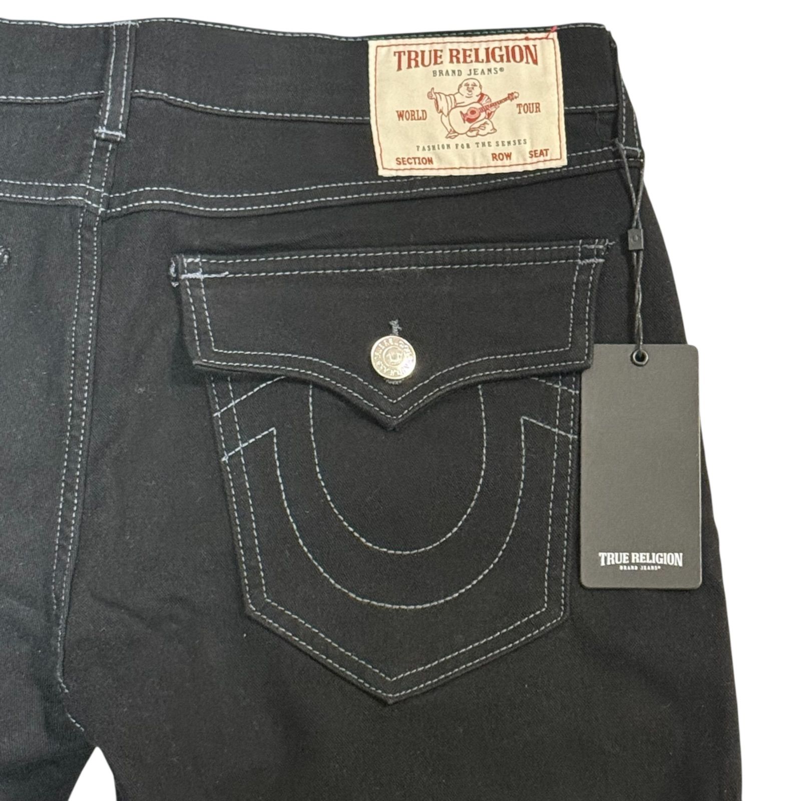 TRUE RELIGION RICKY FLAP SN 30 INSEAM デニム ブラック トゥルー