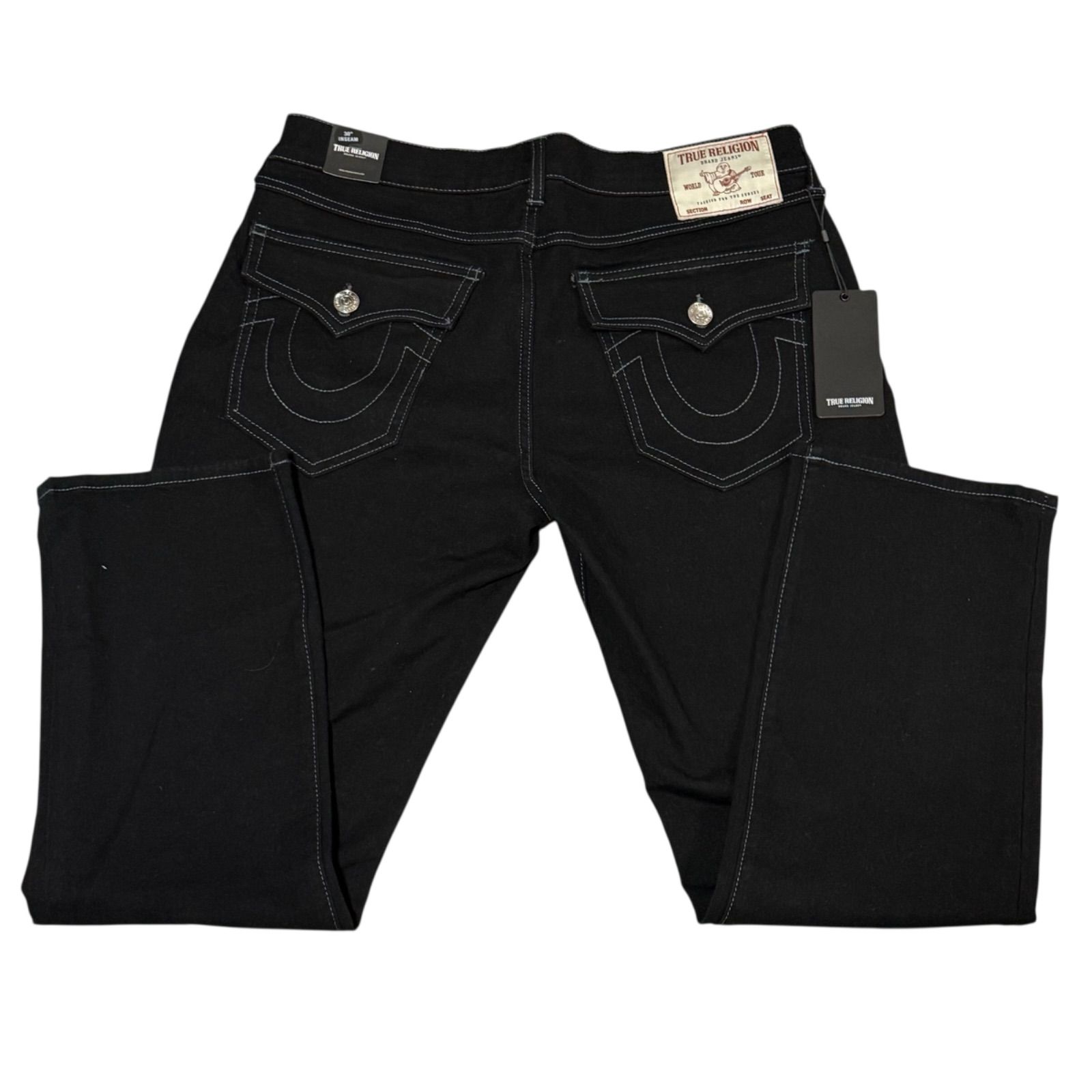 TRUE RELIGION RICKY FLAP SN 30 INSEAM デニム ブラック トゥルー
