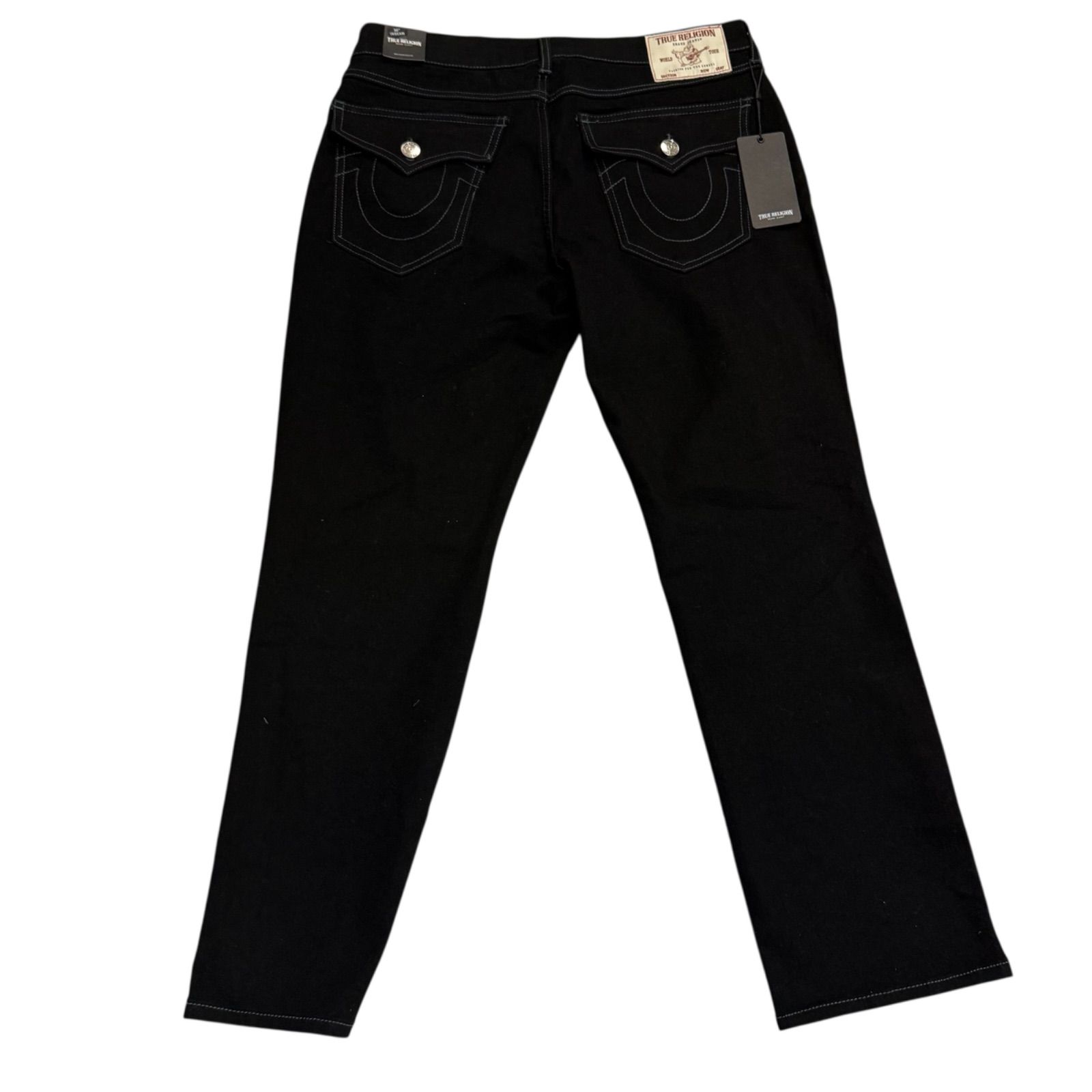 TRUE RELIGION RICKY FLAP SN 30 INSEAM デニム ブラック トゥルー 