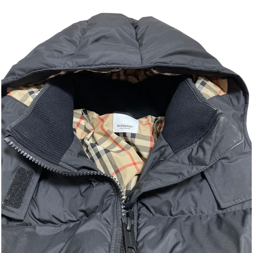 良品 BURBERRY バーバリーキッズ 裏地ノバチェック フーデッド ダウン 