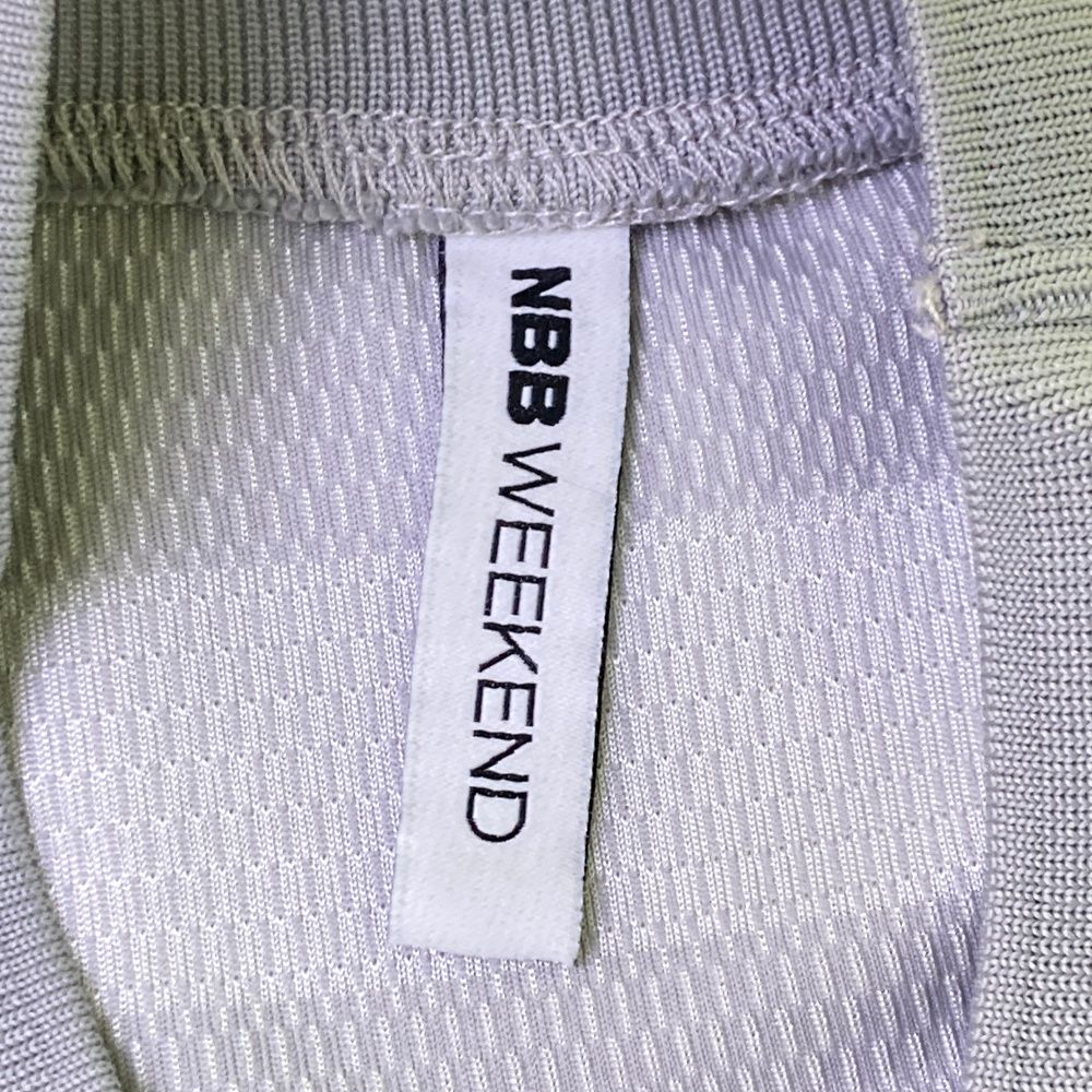 【美品】NBB WEEKEND モックネックシャツ サイズ：1 NBB WEEKEND エヌビービーウィークエンド モックネック 半袖
