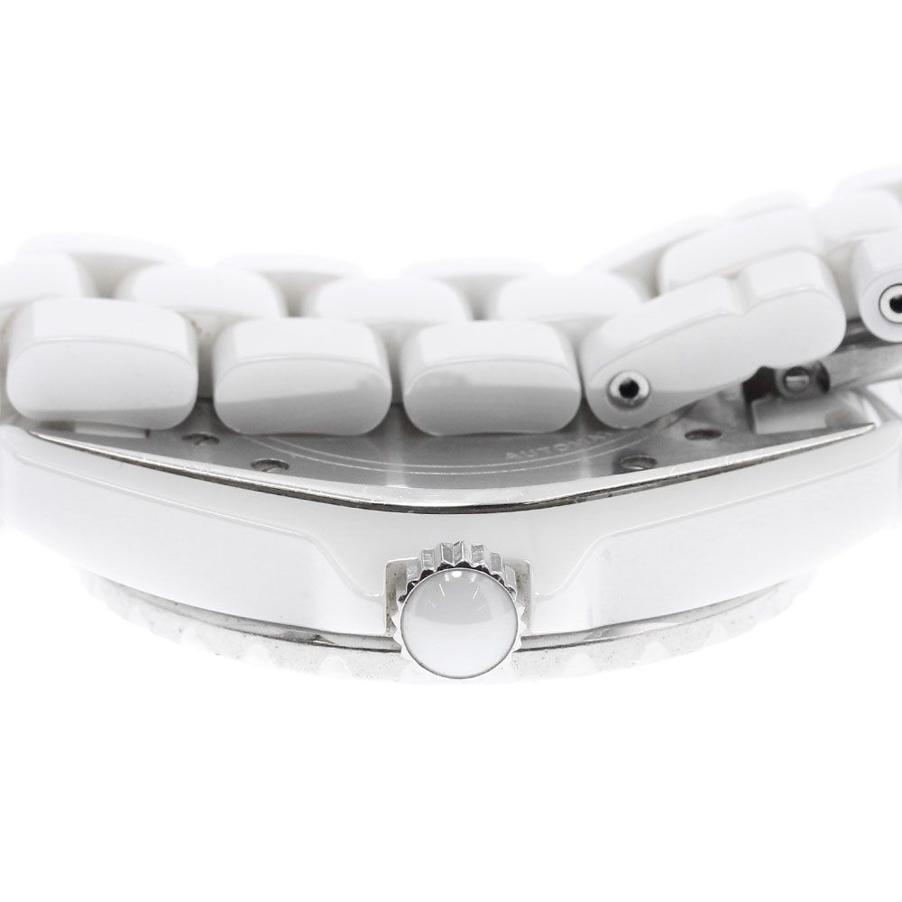  シャネル CHANEL H1629 J12 38ｍｍ 白セラミック 12Pダイヤ 自動巻き メンズ _906652 秋コーデ 自動巻き時計 腕時計(アナログ)