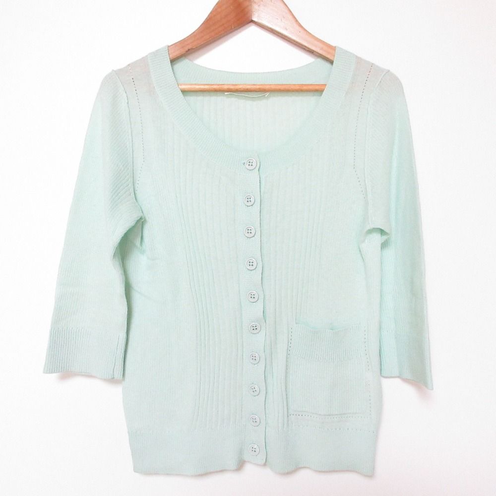 良品 Chloe クロエ ニットカーディガン T SXサイズ ライトブルー