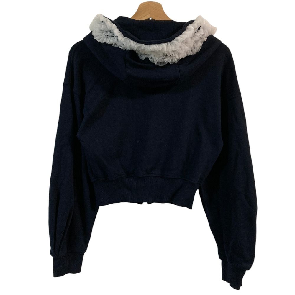 美品 25SS SNIDEL スナイデル チュールフリルスウェットパーカー