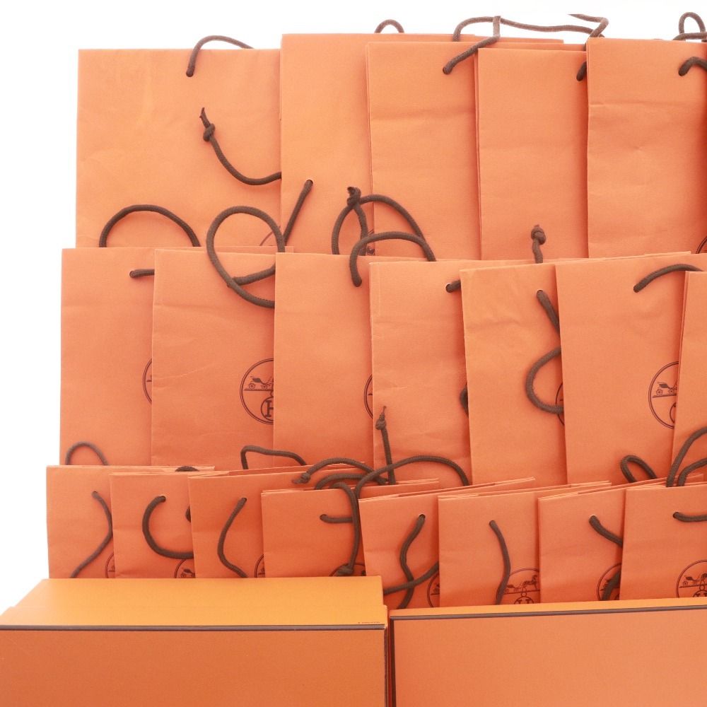 □ エルメス HERMES 空箱 保存箱 ケース 16箱 ショッパー袋 27枚