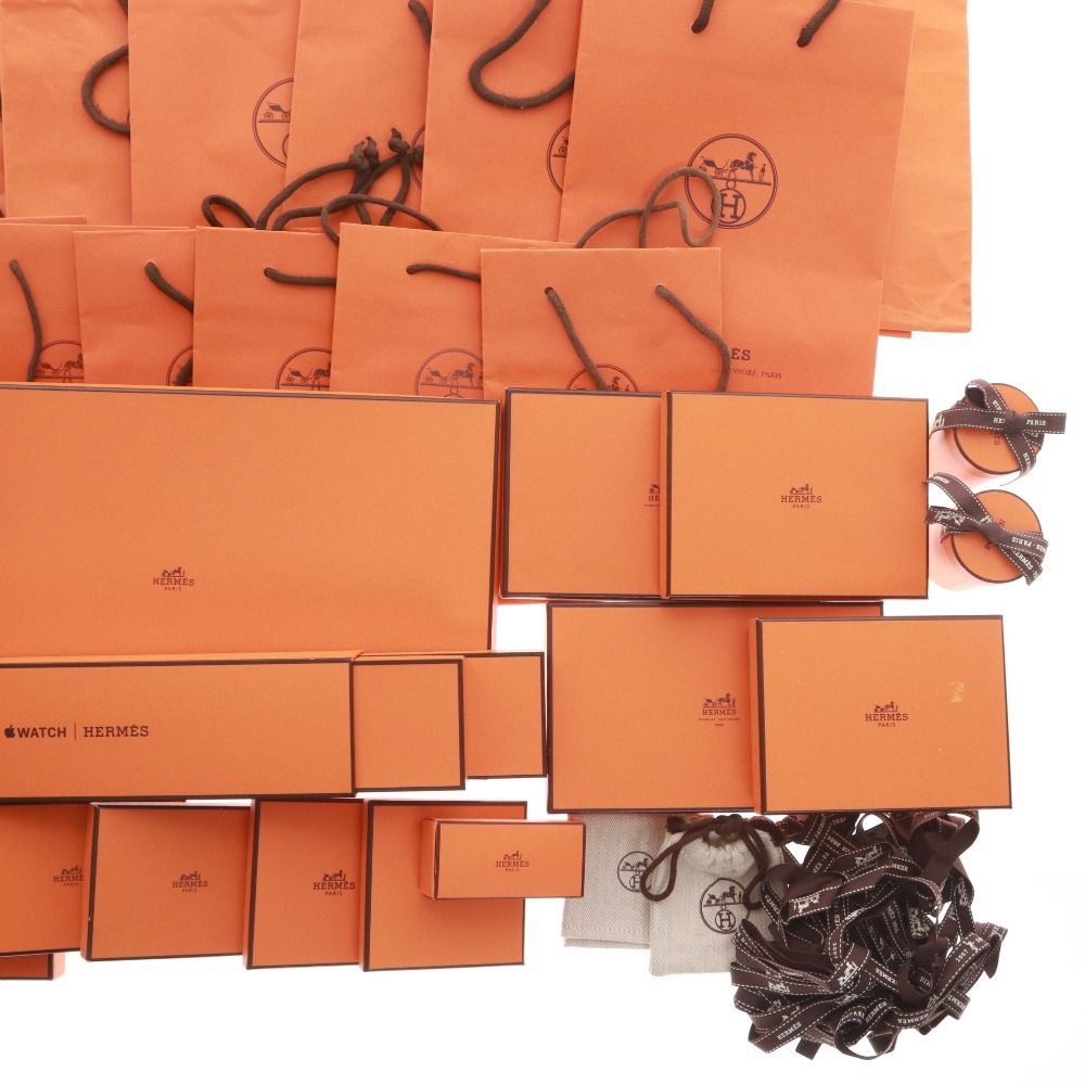 □ エルメス HERMES 空箱 保存箱 ケース 16箱 ショッパー袋 27枚