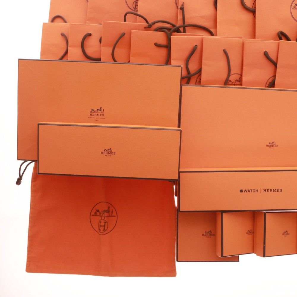 □ エルメス HERMES 空箱 保存箱 ケース 16箱 ショッパー袋 27枚