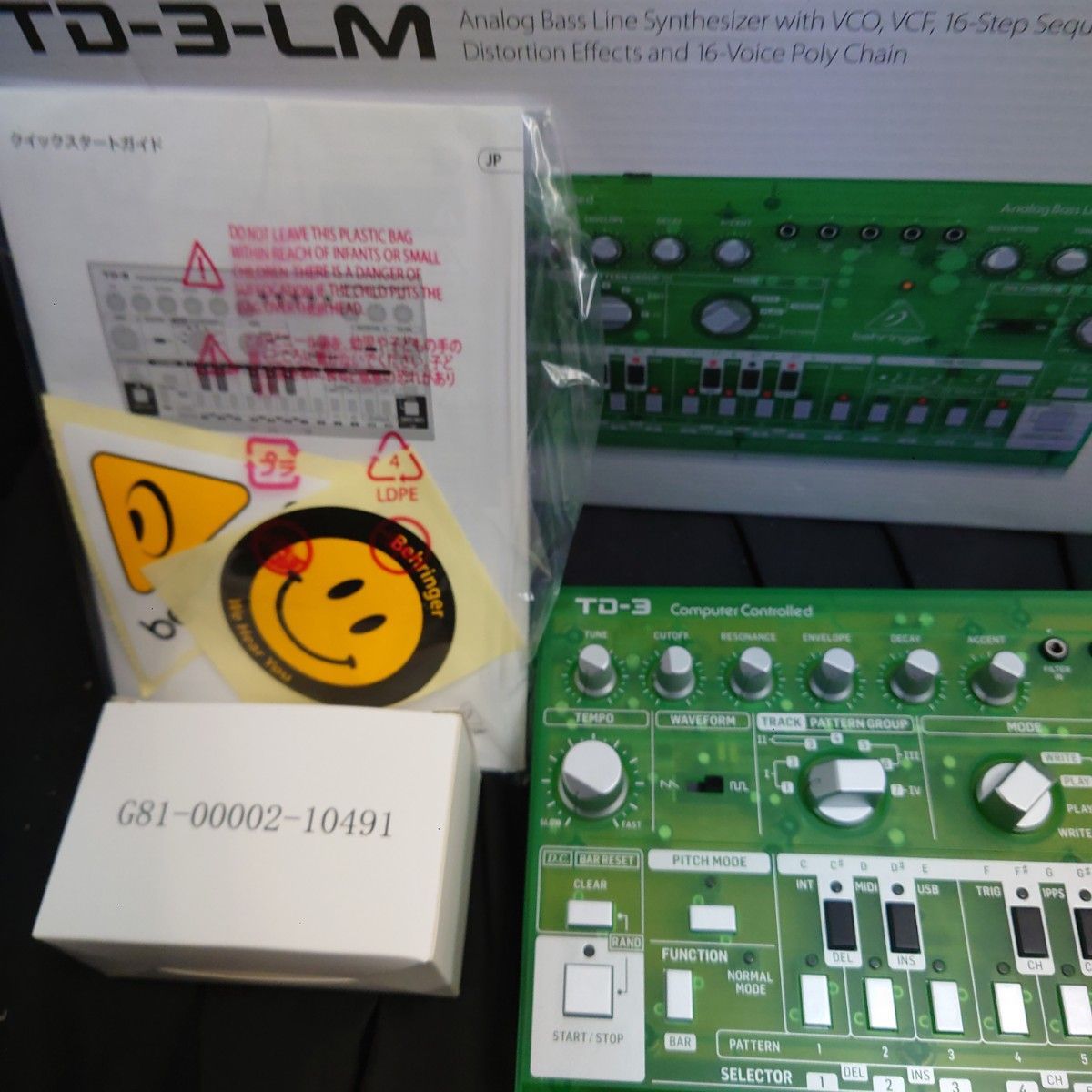 Behringer TD-3 Analog Bass Line Synthesizer 動作品 箱付属 TB-303