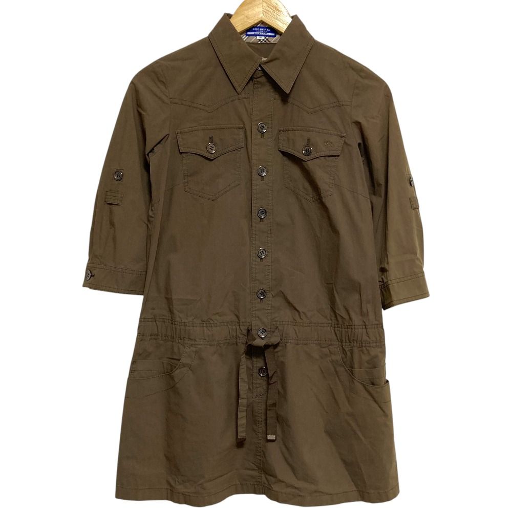 美品 BURBERRY BLUELABEL バーバリーブルーレーベル ハーフスリーブ 