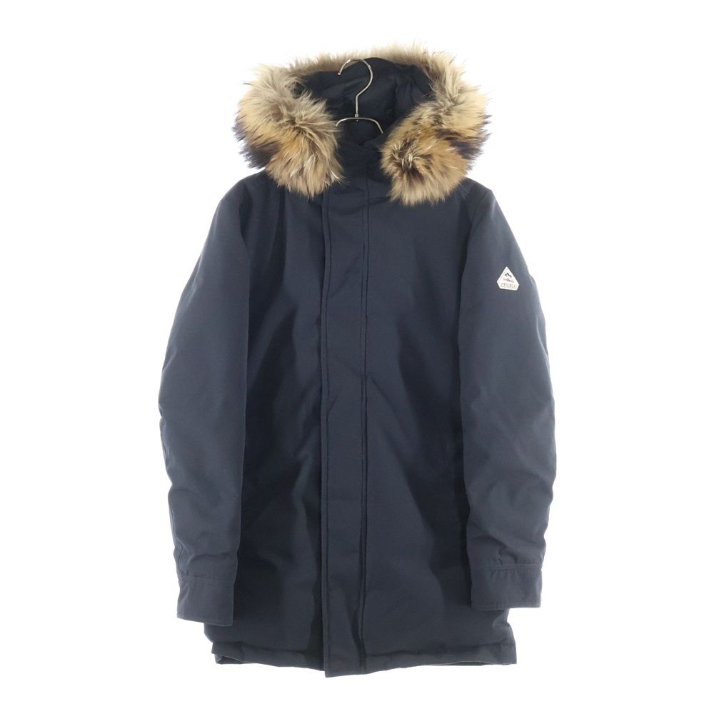 PYRENEX ピレネックス 19AW ANNECY FUR ジップアップ ファー付き ナイロン ダウンジャケット ブラック CFJPN1800015 PYRENEX (ピレネックス) 19AW ANNECY FUR ジップアップ ファー付き