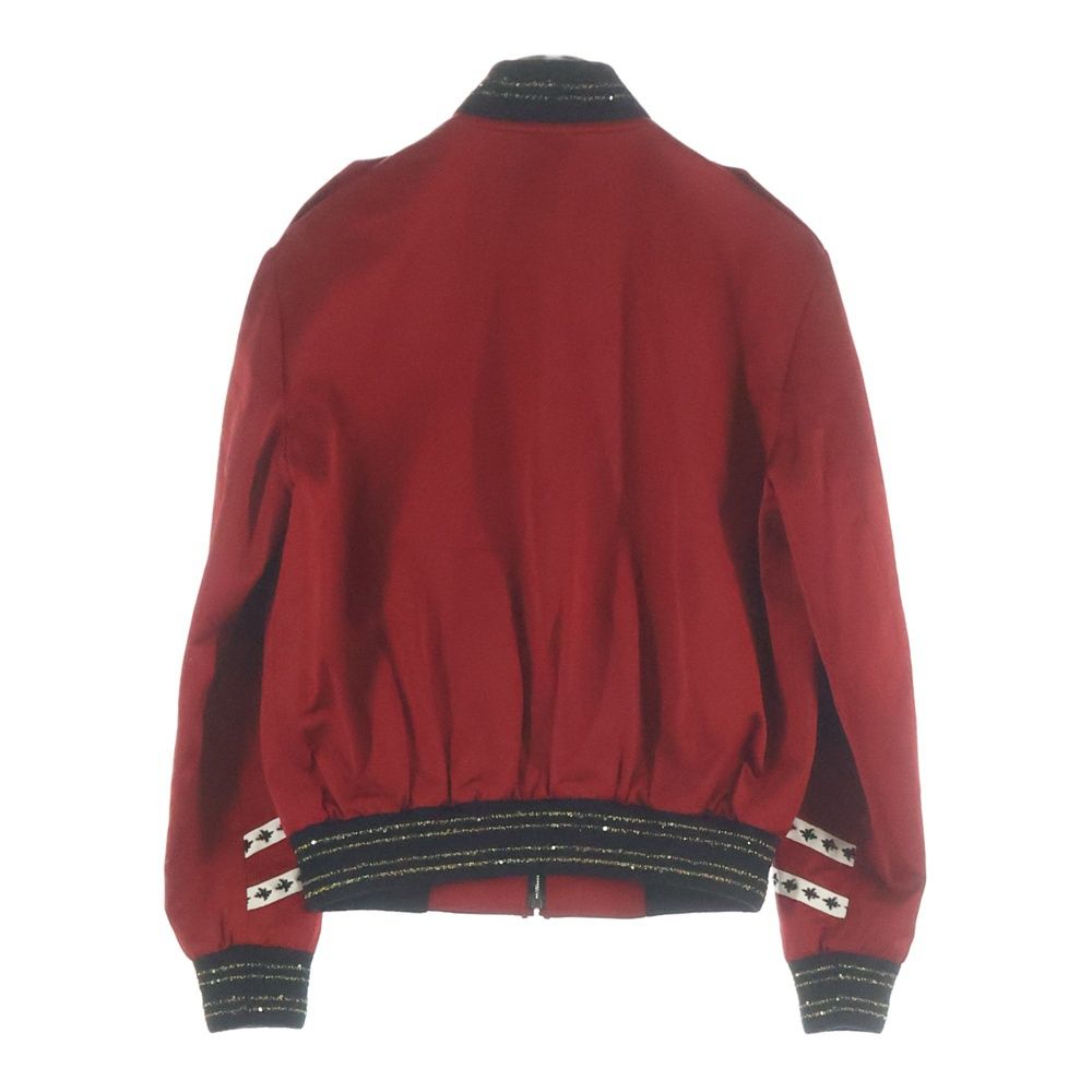 SAINT LAURENT PARISナポレオン テディジャケット 44 レッド SAINT LAURENT PARIS (サンローランパリ) 20SS ビジューデザイン