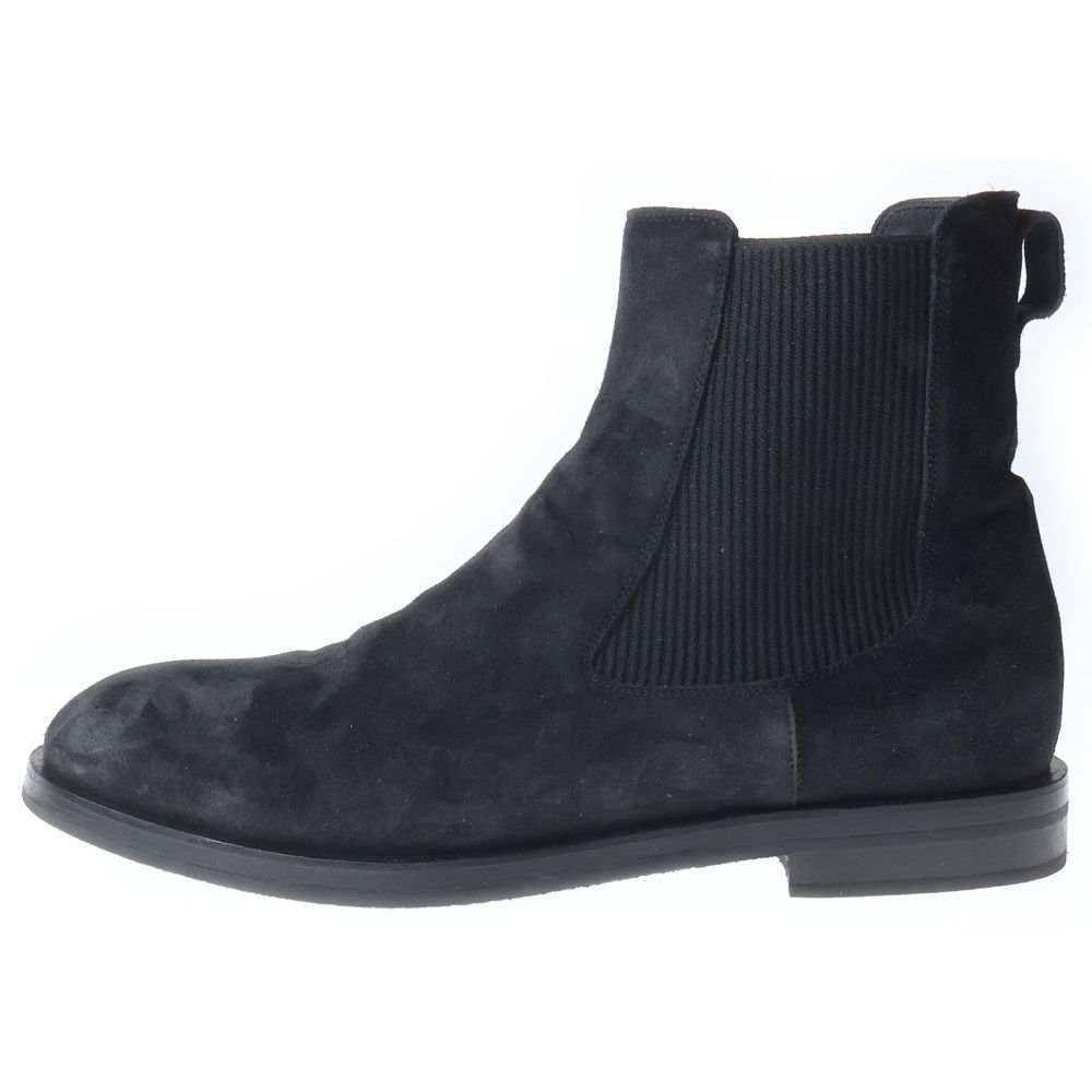 未使用級✨　マノロブラニク　レザーブーツ　サイドジップ　内ボア　ブラック お得，人気】 MANOLO BLAHNIK (マノロブラニク) SIDE GORE BOOTS