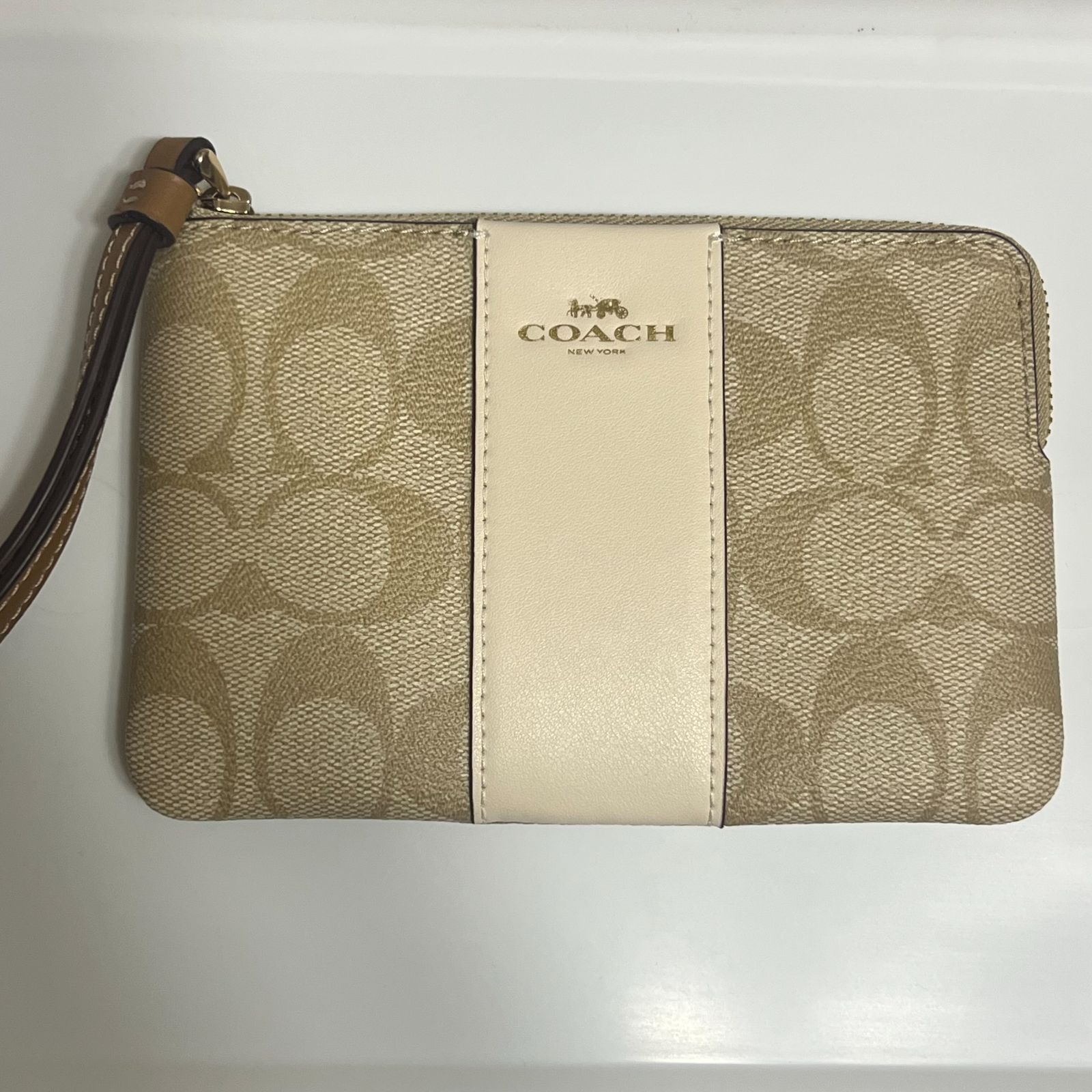 アウトレット 長島 ❤︎コーチ COACH コーナー ジップ リストレット 