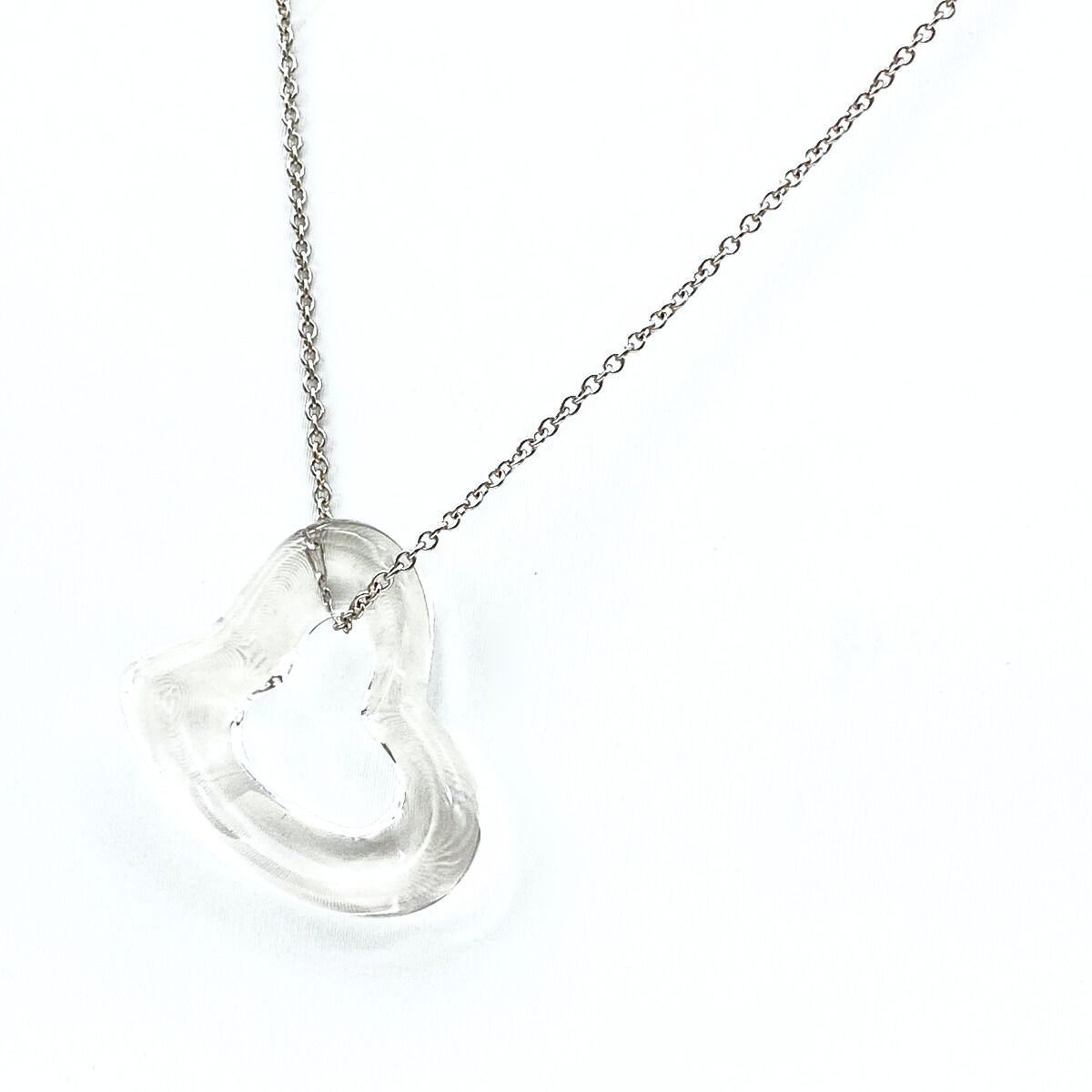 ティファニー TIFFANY&Co. オープンハート ロック クリスタル 