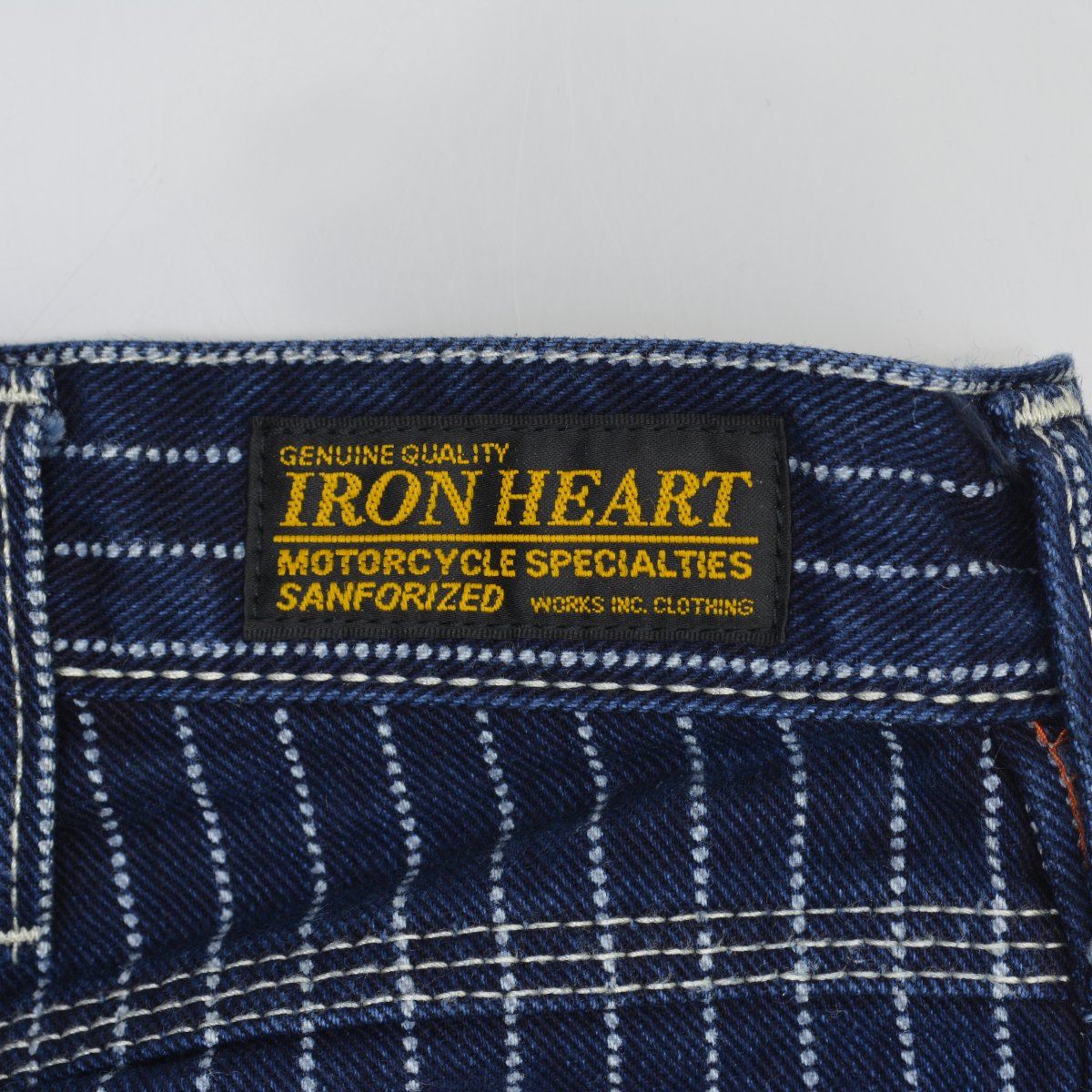 IRONHEART】814 12ozウォバッシュ ストライプ エンジニアペインター