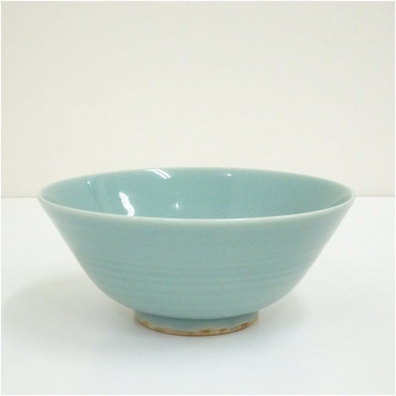 京焼 玉堂窯造 青磁菓子鉢（共箱） 食器 茶器 菓子器 おしゃれ