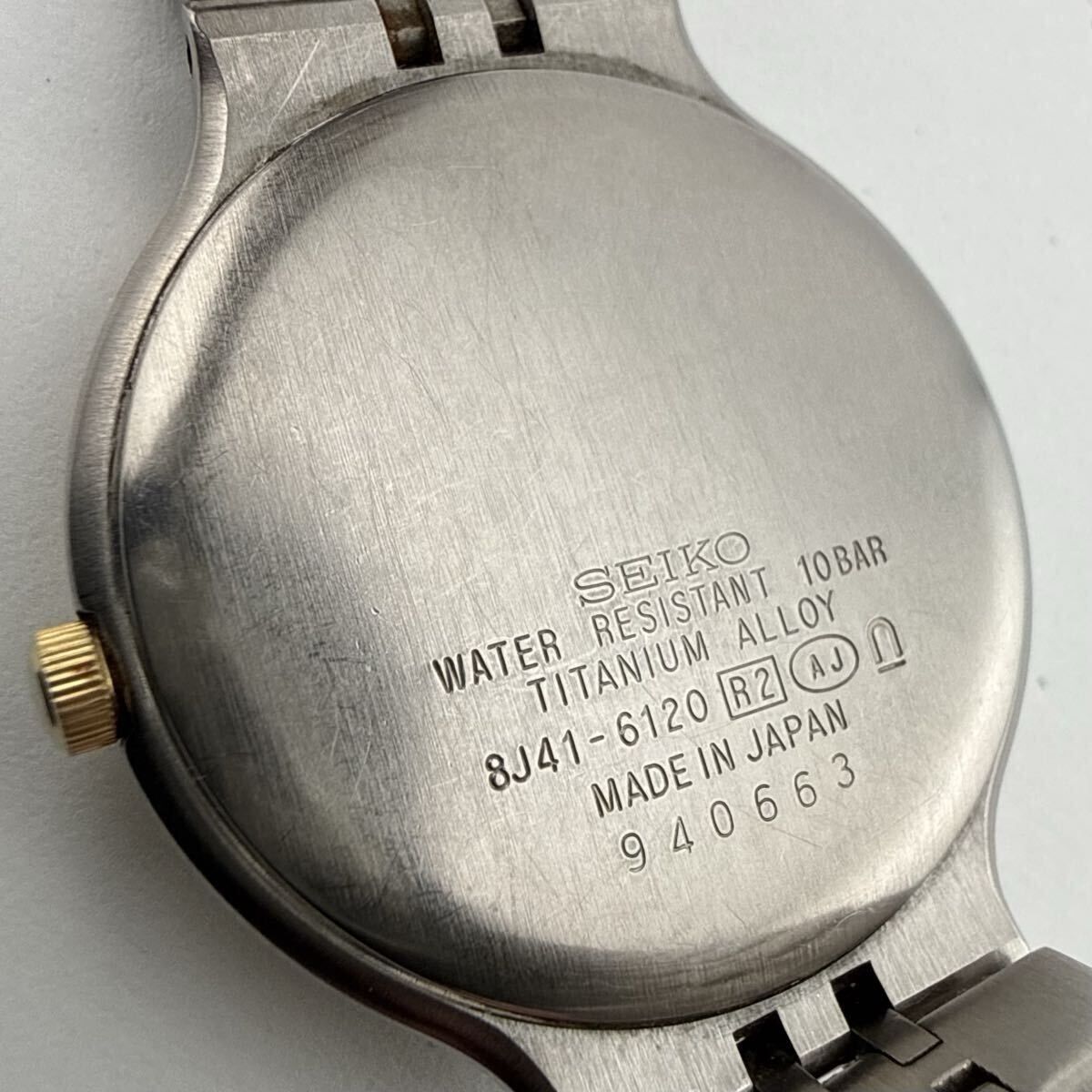 ジャンク 訳あり稼働品 】SEIKO 8J41-6120 セイコー DOLCE ドルチェ