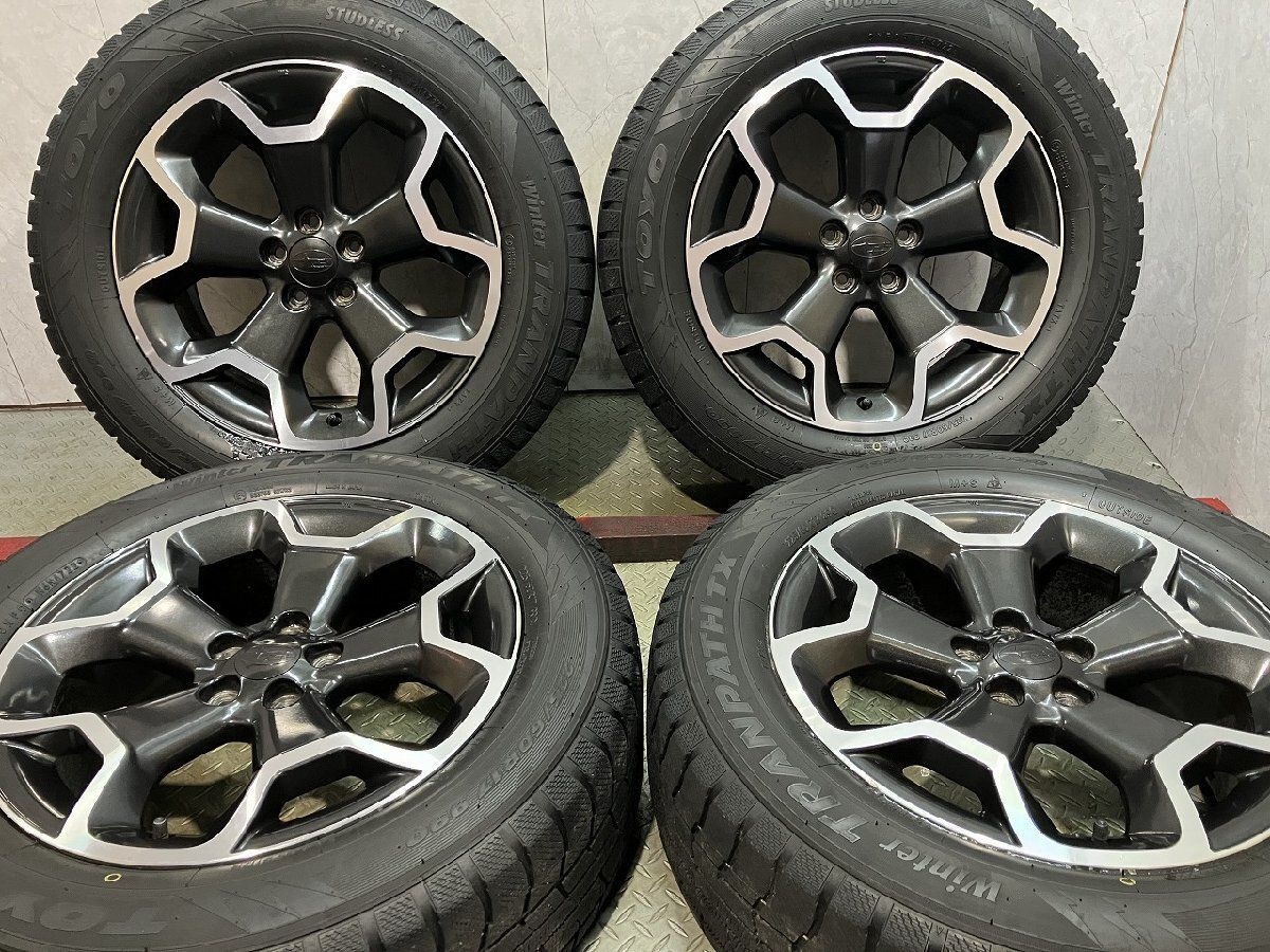 車 【TOYO TX 225/60R17】スタッドレス【スバル XV 純正ホイール 17 