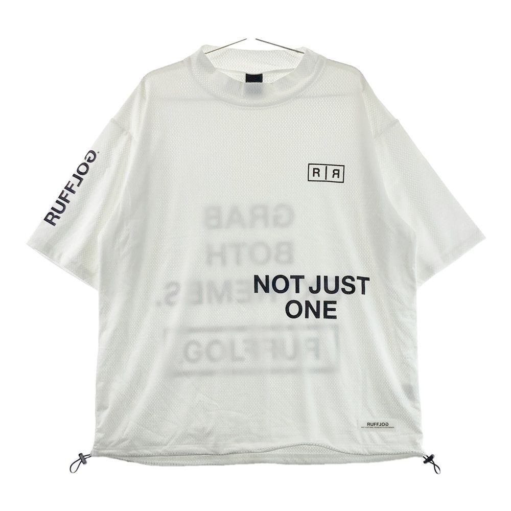 サイズ：XL RUFFLOG ラフロッグ メッシュレイヤード ハイネック半袖T