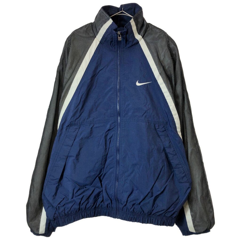 メンズ 90年代 NIKE ナイキ ナイロンジャケット スポーツ ネイビー 