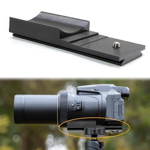 Nikon P1000/1100用クイックリリースプレート、安定性の向上、Nikon P1000アクセサリー用、Arca Swissクイックリリースマウントに対応。