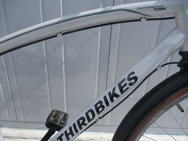 E896整備済み完成車発送中古自転車【クロスバイク THIRDBIKES グレー