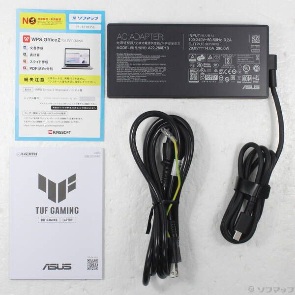 ゲーミングノートパソコン ソフマップ 〔展示品〕 TUF Gaming F16 FX608JM-I5R5060BKS イェーガーグレー【262】 TUF Gaming F16(2025) FX608JM