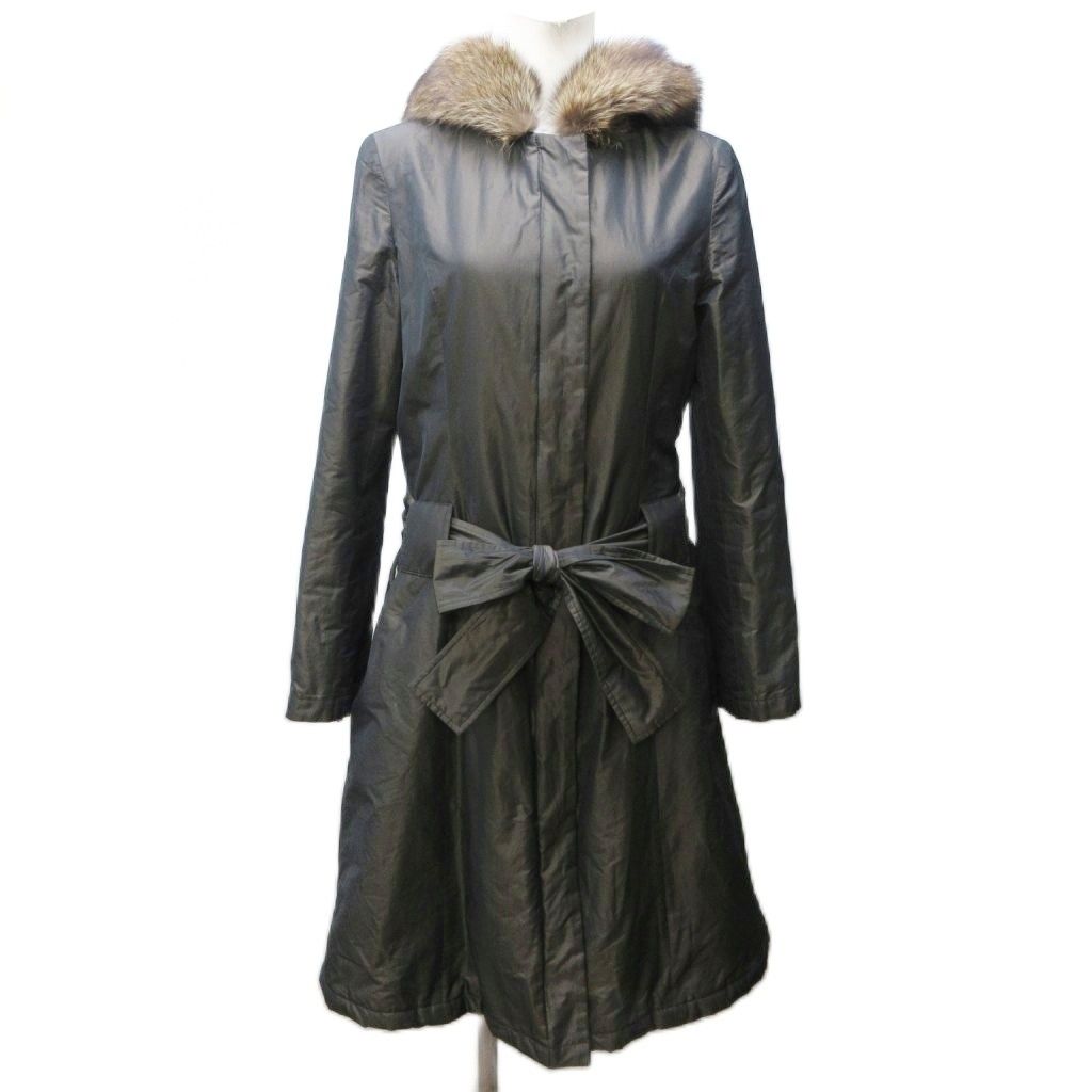 フォクシー ブティック FOXEY BOUTIQUE 中綿コート サテン地