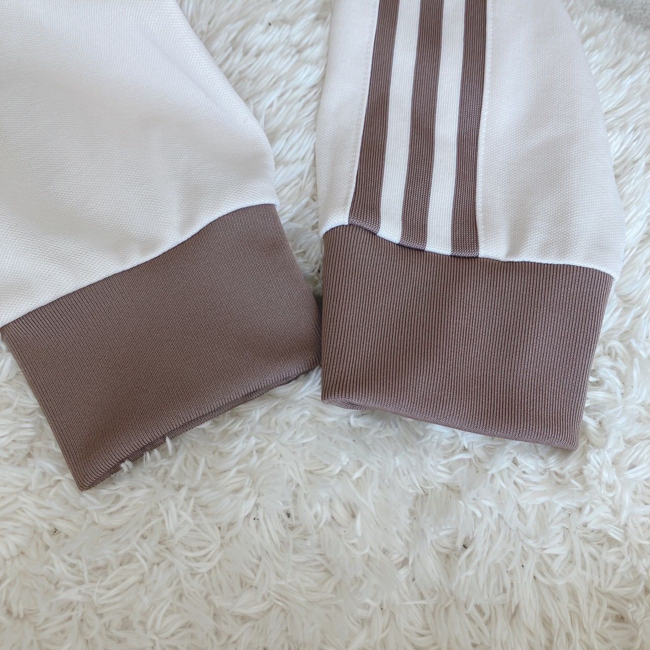  トラックジャケット ライトベージュ モカブラウン 極美品！adidas アディダス トラックジャケット ライトベージュ モカ