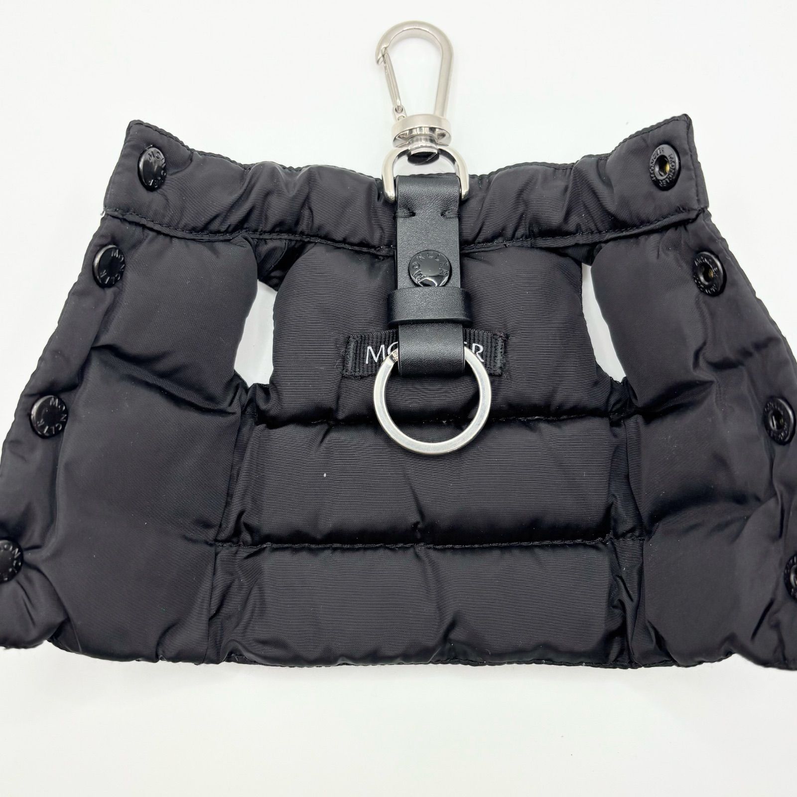 美品 MONCLER モンクレール ダウンベスト型 キーリング キーホルダー