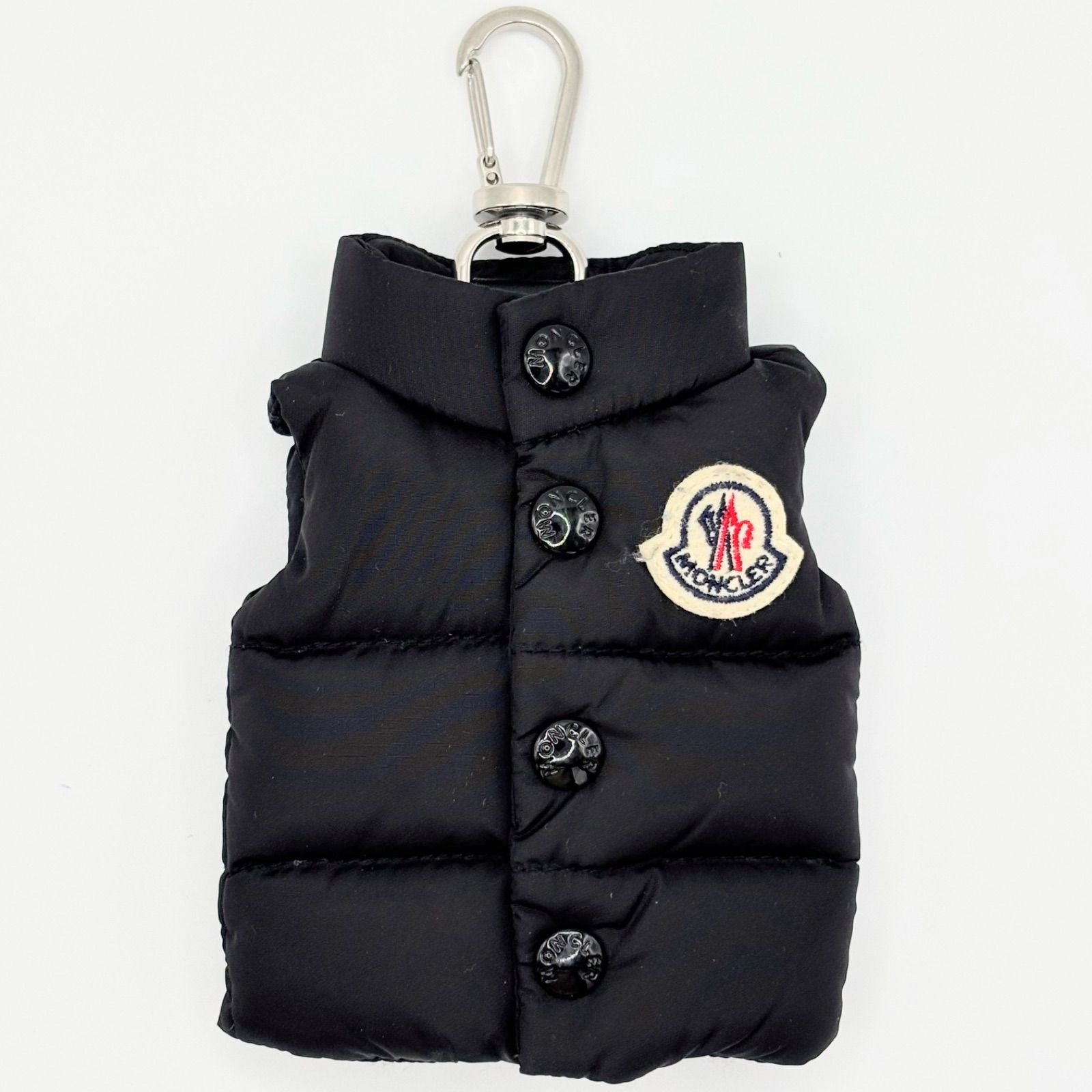 美品 MONCLER モンクレール ダウンベスト型 キーリング キーホルダー
