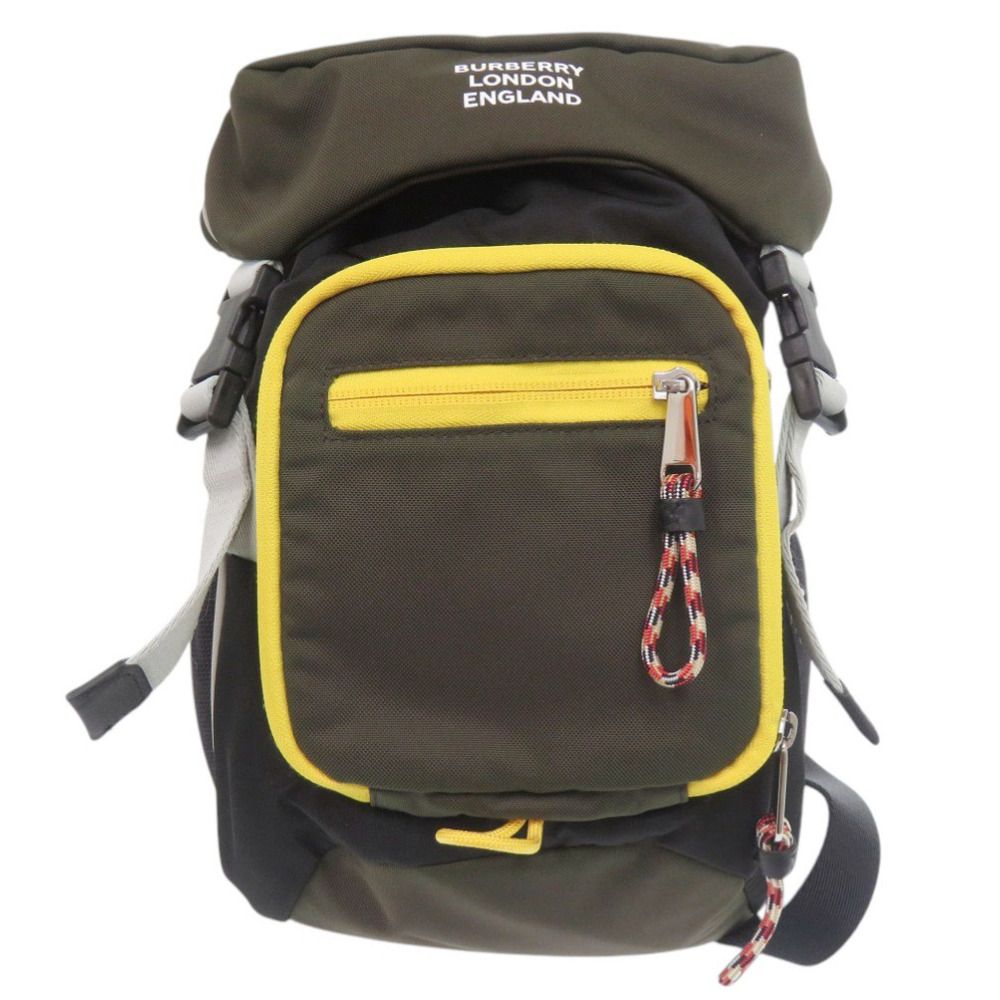 美品 バーバリー LEO 8013525 カーキ ボディバッグ 1397 BURBERRY メンズ