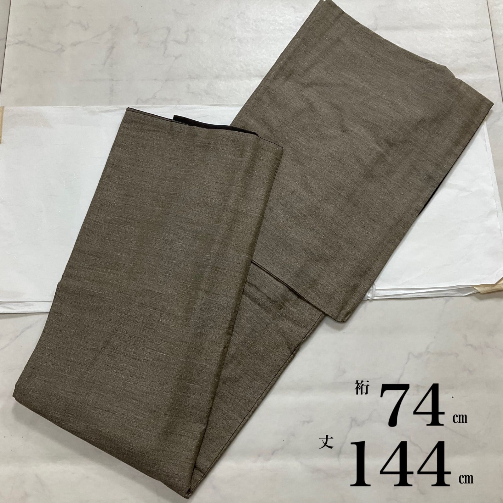 kimomo+one＊男前屋＊厳選＊美品＊米沢紬＊男着物＊袷＊正絹＊裄74丈144＊