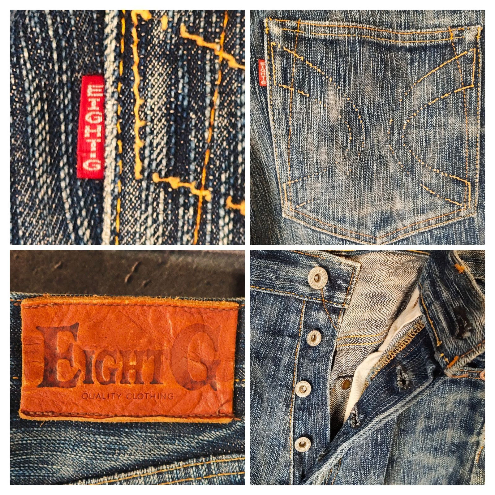 EIGHT-G 803-XX 15oz VINTAGE REPLICA JEANS / INDIGO EIGHT-G