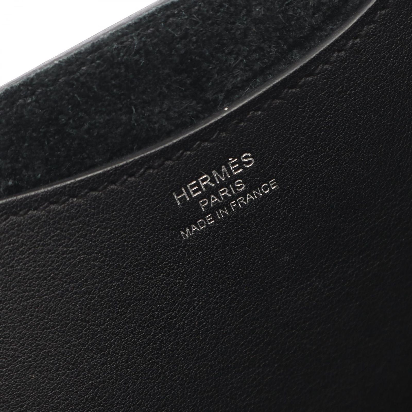 エルメス HERMES ハンドバッグ インザループ18 ブラック レザー インザ