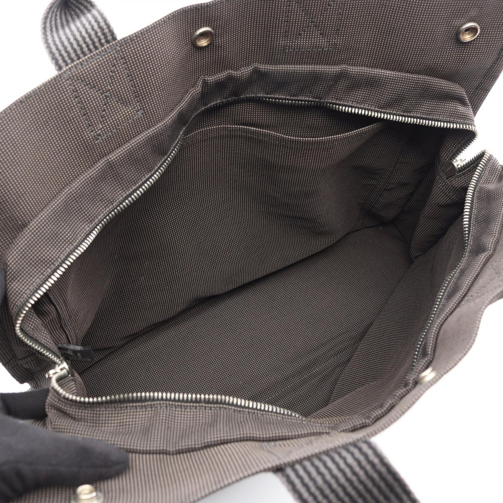 エルメス HERMES トートバッグ エールラインMM グレー キャンバス 