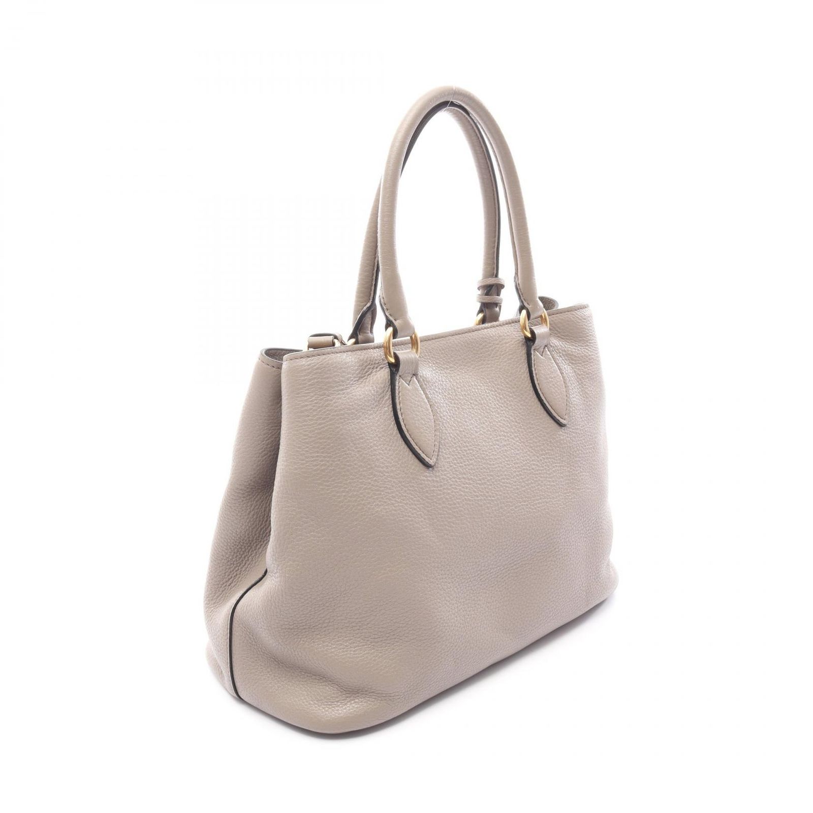 プラダ PRADA ハンドバッグ ヴィッテロダイノ グレージュ レザー 
